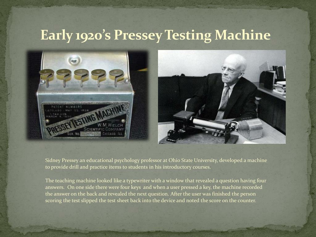 Pressey automatic intelligence testing machine